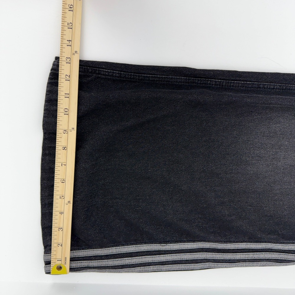 Adidas Y2K Pants Women Size 26/30‎ Black Originals Adicolor Denim Adilenium New - Picture 15 of 15
